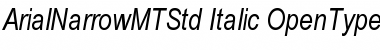 Download Arial Narrow MT Std Font