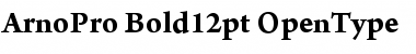 Download Arno Pro Bold 12pt Font