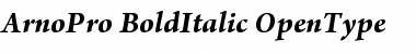 Download Arno Pro Bold Italic Font
