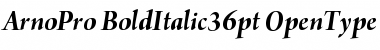 Download Arno Pro Bold Italic 36pt Font