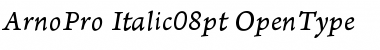 Download Arno Pro Italic 08pt Font