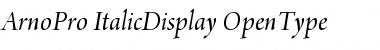 Download Arno Pro Italic Display Font