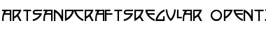 Download ArtsAndCrafts Regular Font