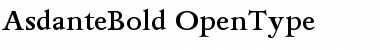 Download AsdanteBold Font
