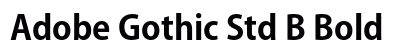Adobe Gothic Std B Bold