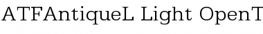 Download ATFAntiqueL Font
