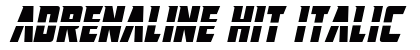 Adrenaline Hit Italic
