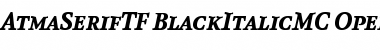 Download AtmaSerifTF-BlackItalicMC Font Download AtmaSerifTF-BlackItalicMC Font