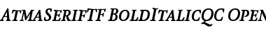 Download AtmaSerifTF-BoldItalicQC Font