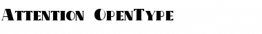 Download Attention Font Download Attention Font