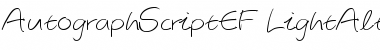 Download AutographScriptEF Font