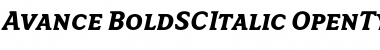 Download Avance Bold SC Italic Font