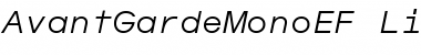 Download AvantGardeMonoEF Font