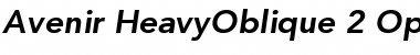 Download Avenir 85 Heavy Oblique Font