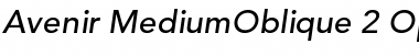 Download Avenir 65 Medium Oblique Font