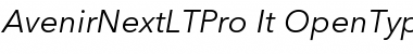 Download Avenir Next LT Pro Italic Font