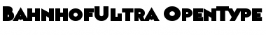 Download Bahnhof Ultra Ultra Font
