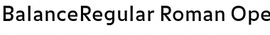 Download BalanceRegular Font