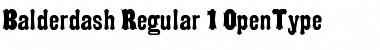 Download Balderdash Regular Font