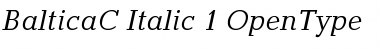 Download BalticaC Italic Font