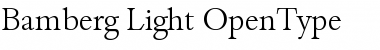 Download Bamberg-Light Regular Font