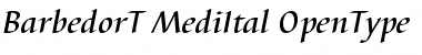 Download Barbedor T Medium Italic Font