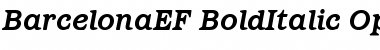 Download BarcelonaEF-BoldItalic Font