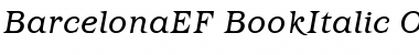 Download BarcelonaEF-BookItalic Font