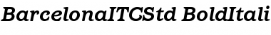 Download Barcelona ITC Std Bold Italic Font