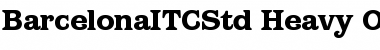 Download Barcelona ITC Std Heavy Font