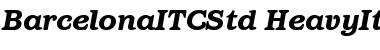 Download Barcelona ITC Std Heavy Italic Font