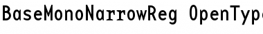 Download BaseMono NarrowReg Font
