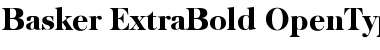 Download Basker-ExtraBold Regular Font