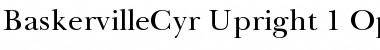 Download Baskerville Cyrillic Upright Font