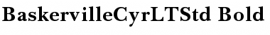 Download Baskerville Cyrillic LT Std Bold Font