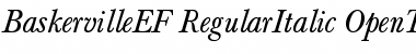 Download BaskervilleEF-RegularItalic Regular Font