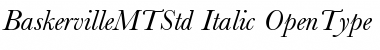 Download Baskerville MT Std Italic Font