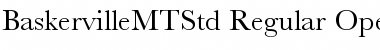 Download Baskerville MT Std Regular Font