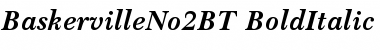 Download Baskerville No.2 Bold Italic Font