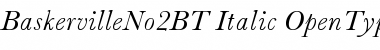 Download Baskerville No.2 Italic Font