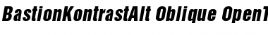 Download BastionKontrastAlt-Oblique Font