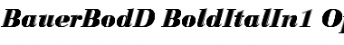 Download Bauer Bodoni D In1 Font