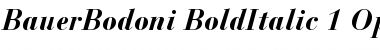 Download Bauer Bodoni Bold Italic Font