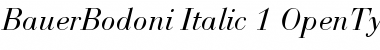 Download Bauer Bodoni Italic Font