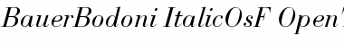 Download Bauer Bodoni Italic OsF Font