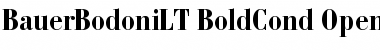 Download Bauer Bodoni LT Regular Font