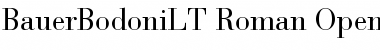 Download Bauer Bodoni LT Regular Font