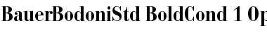 Download Bauer Bodoni Std 2 Bold Condensed Font