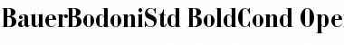 Download Bauer Bodoni Std 2 Bold Condensed Font