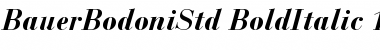 Download Bauer Bodoni Std 1 Bold Italic Font